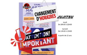 Nouveau Horaire Jujitsu